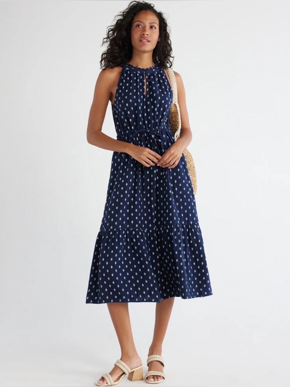 NWT Time and True Blue and white Dress. XXL